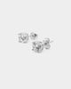 NXS Round Cut Earrings White Gold