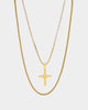 NXS Double Cross Chain Gold