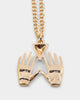 Wild For The Weekend All Hands Necklace Gold