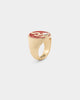 Wild For The Weekend Flame Signet Ring (Large) Gold