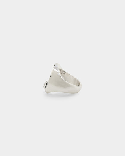 Wild For The Weekend Flame Signet Ring (Large) Silver