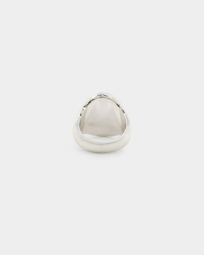 Wild For The Weekend Flame Signet Ring (Large) Silver