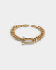 Wild For The Weekend Pearl Clasp Bracelet Gold