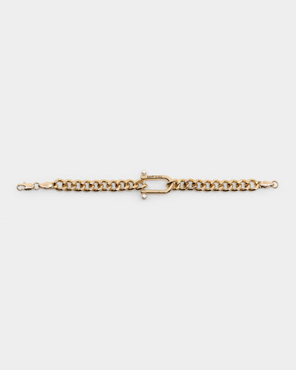 Wild For The Weekend Pearl Clasp Bracelet Gold