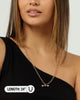 Wild For The Weekend Pearl T-Bar Necklace Gold