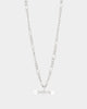 Wild For The Weekend Pearl T-Bar Necklace Silver