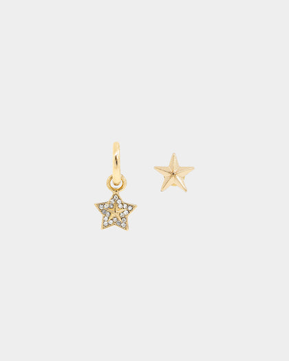 Wild for the Weekend pop punk star earring set Gold