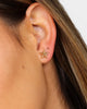 Wild for the Weekend pop punk star earring set Gold