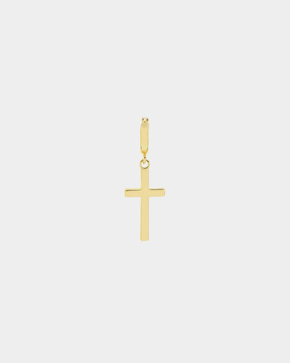 NXS Cross Earring Gold
