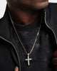 NXS Iced Cross Pendant Iced Gold