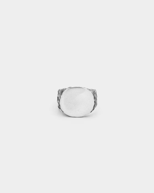 PYRA PYRA x BLKDVL Eroded Signet Ring Silver