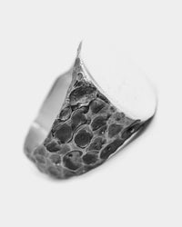 PYRA PYRA x BLKDVL Eroded Signet Ring Silver