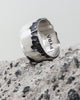 PYRA PYRA x BLKDVL Eroded Cuff Ring Silver