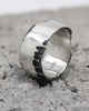 PYRA PYRA x BLKDVL Eroded Cuff Ring Silver