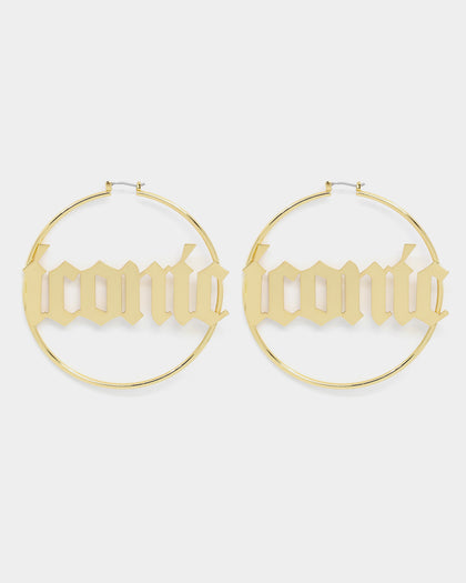 Raising Hell Women's 'Iconic' Hoop Earrings Gold