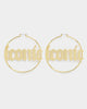 Raising Hell Women's 'Iconic' Hoop Earrings Gold