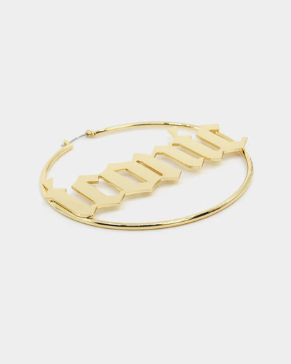 Raising Hell Women's 'Iconic' Hoop Earrings Gold