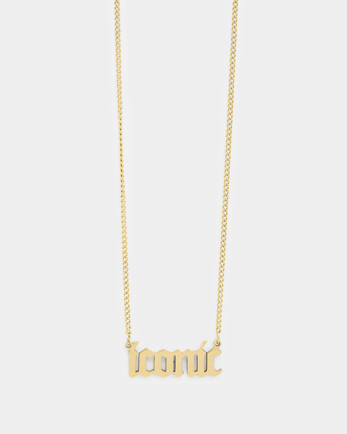 Raising Hell Women's Iconic Pendant Necklace Gold