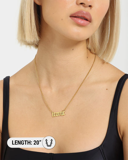 Raising Hell Women's Iconic Pendant Necklace Gold