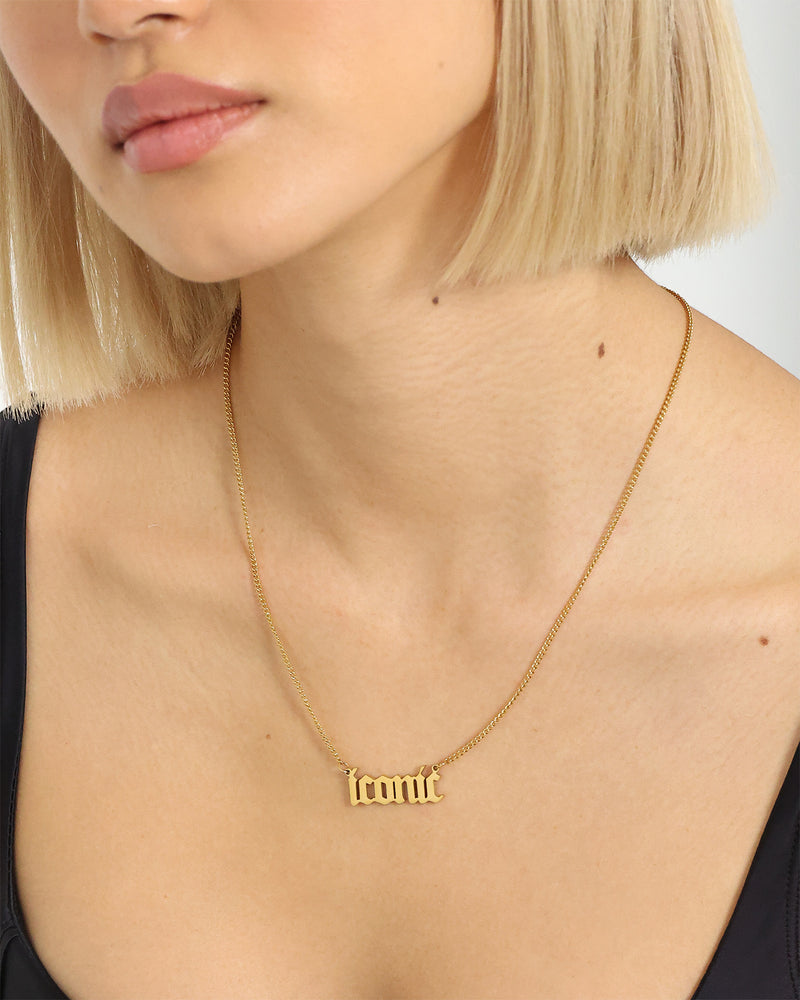 Raising Hell Women's Iconic Pendant Necklace Gold