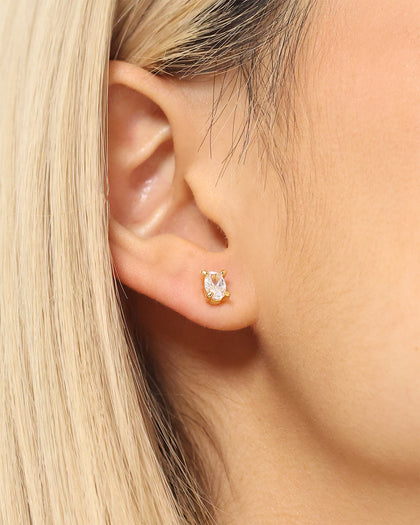 Raising Hell Women's Marquis Earrings Gold