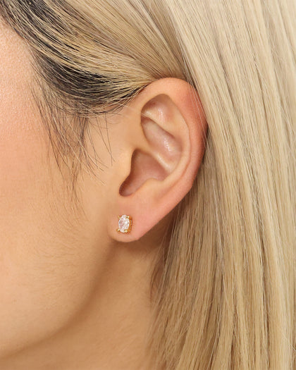 Raising Hell Women's Marquis Earrings Gold