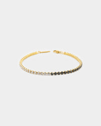 NXS 3mm Tennis Gradient Bracelet Black/White