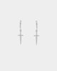 NXS Dagger Earrings White Gold