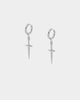 NXS Dagger Earrings White Gold