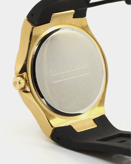 Saint Morta Gilad Skeleton Watch 42MM Black/Gold