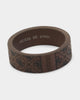 Guess Mainline 8mm 4G Pattern Ring Brown
