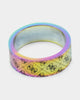 Guess Mainline 8mm 4G Pattern Ring Iridescent