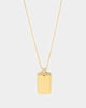 NXS Dog Tag Necklace Gold