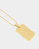 NXS Dog Tag Necklace Gold