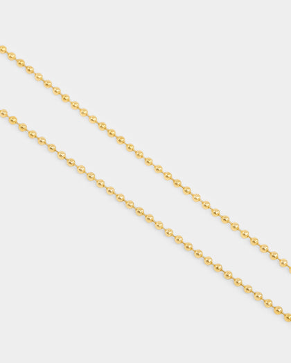 NXS Dog Tag Necklace Gold