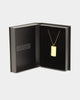 NXS Dog Tag Necklace Gold