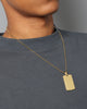 NXS Dog Tag Necklace Gold