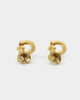 Guess Mainline Party Pave G Logo 9mm Stud Earrings Gold