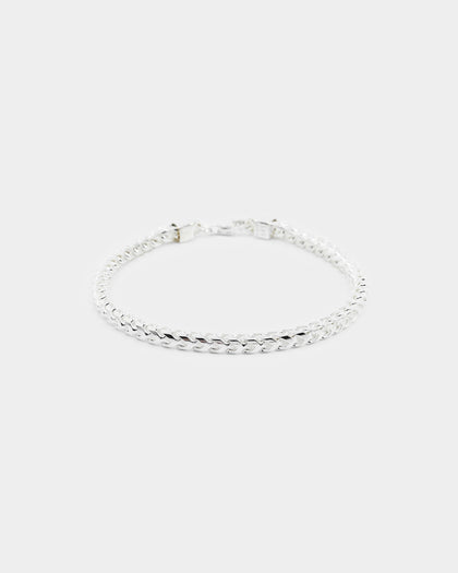 House Of Auric 3.7mm Franco Bracelet Sterling Silver