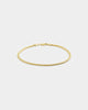 House Of Auric 3mm Cuban Link Bracelet 18k Gold Vermeil