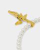 NXS Cupids Pearl Necklace Gold