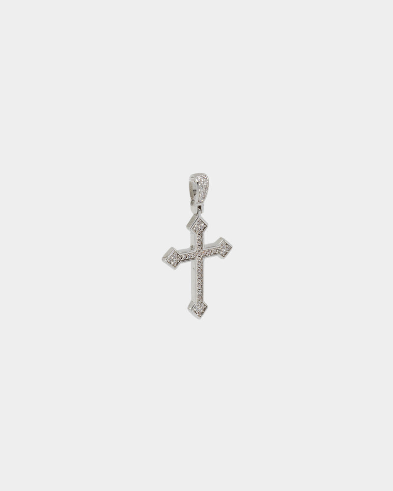 NXS Crusaders Pendant Iced White Gold