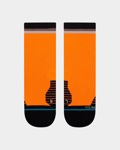 Stance Maxed Quarter Socks Neon Orange