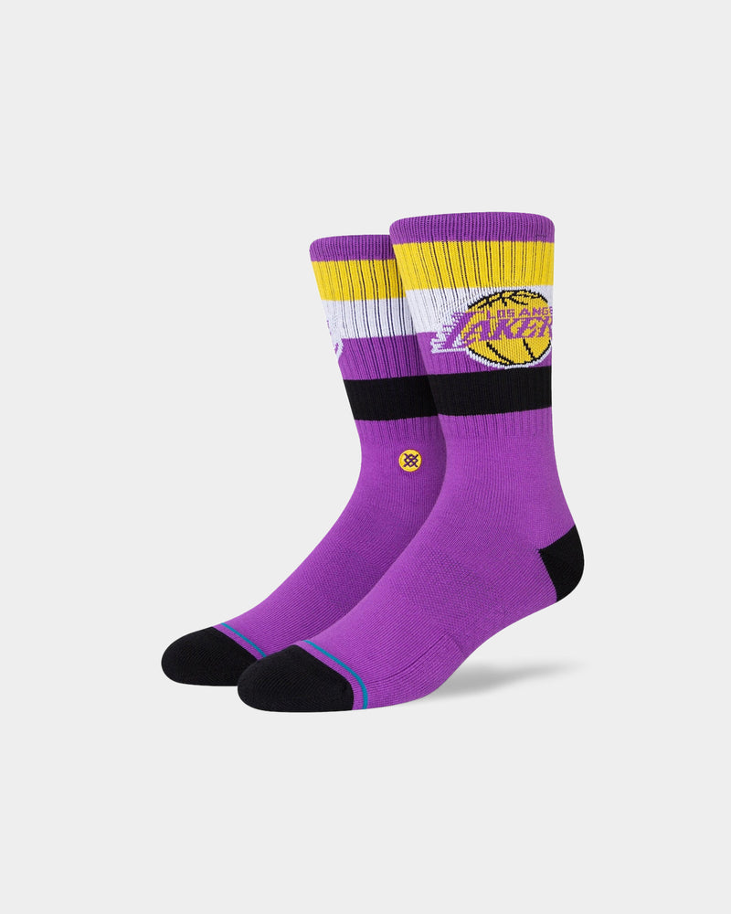 Stance Los Angeles Lakers St Crew Socks Purple