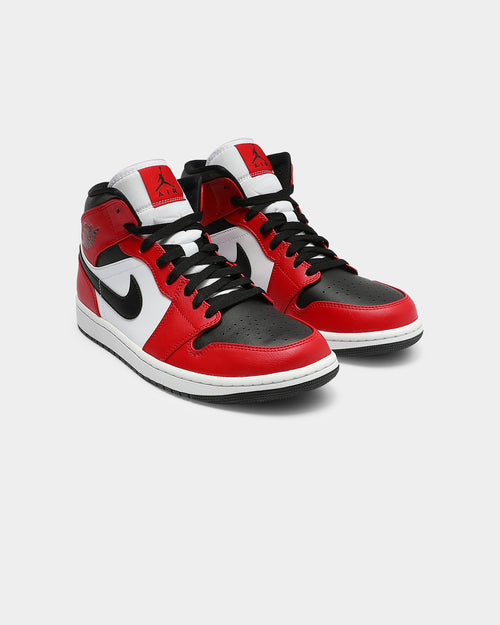 Jordan Men's Air Jordan 1 Mid ' Chicago Black Toe' Black/Black/Red