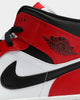 Jordan Men's Air Jordan 1 Mid ' Chicago Black Toe' Black/Black/Red
