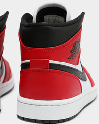 Jordan Men's Air Jordan 1 Mid ' Chicago Black Toe' Black/Black/Red