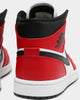 Jordan Men's Air Jordan 1 Mid ' Chicago Black Toe' Black/Black/Red