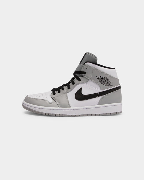 Jordan Men's Air Jordan 1 Mid 'Light Smoke Grey' Grey/Black/White