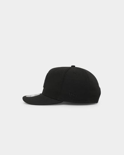 New Era New York Yankees 9FIFTY High Crown Pre-Curved Snapback Black/Black